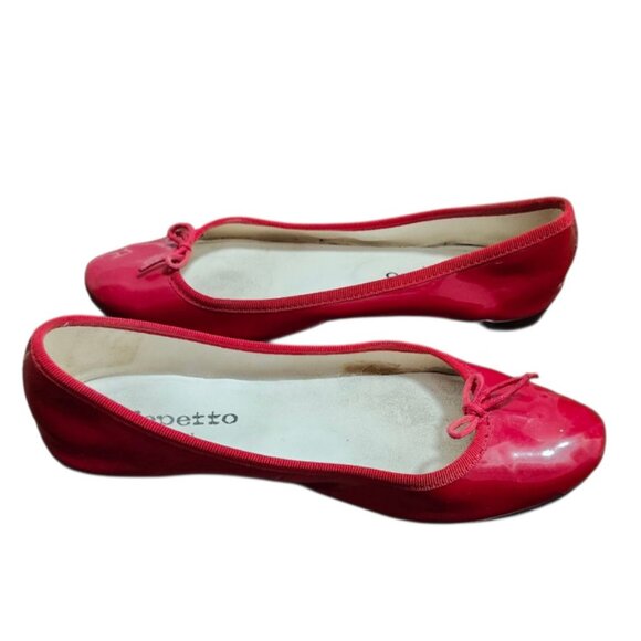 Repetto Cendrillon ballet Red Enamel Limited Edition Rare Popular Size 39 EU - Picture 6 of 14